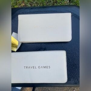 White Travel Games Case with games inside